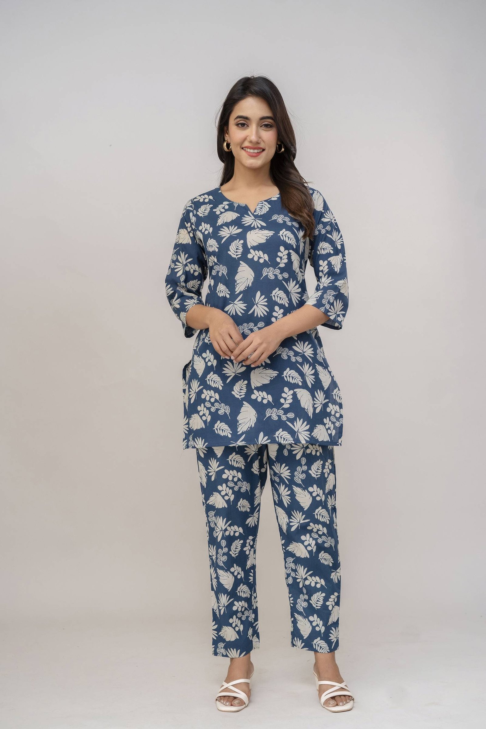 RAMA BLUE COTTON CORD SET